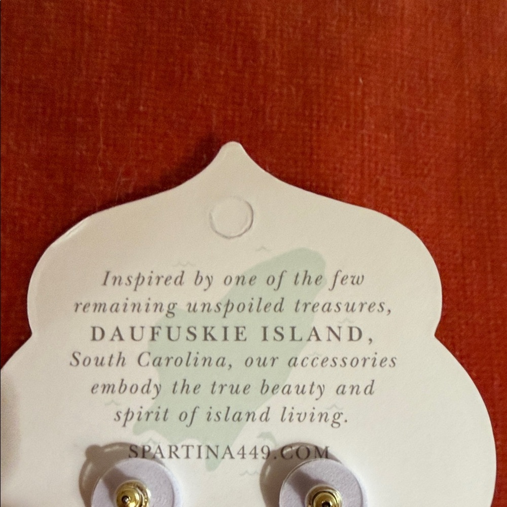 Spartina 449 Linden Dangle Earrings Pink Mother of Pearl - Picture 6 of 8